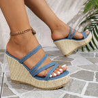 New Summer Round Toe Denim - Piña Colada