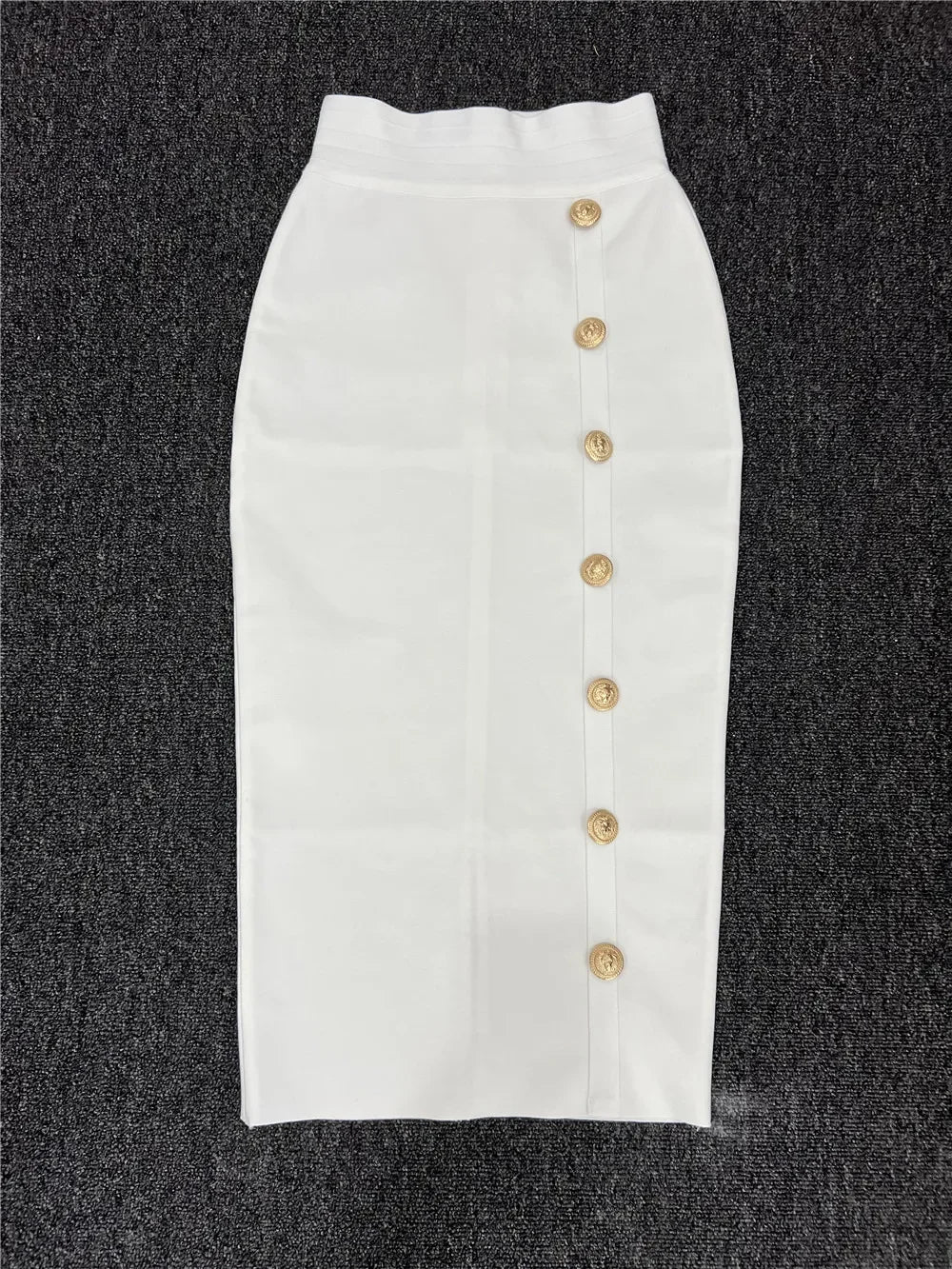 Elastic Bodycon Mid Bandage Skirt - Piña Colada