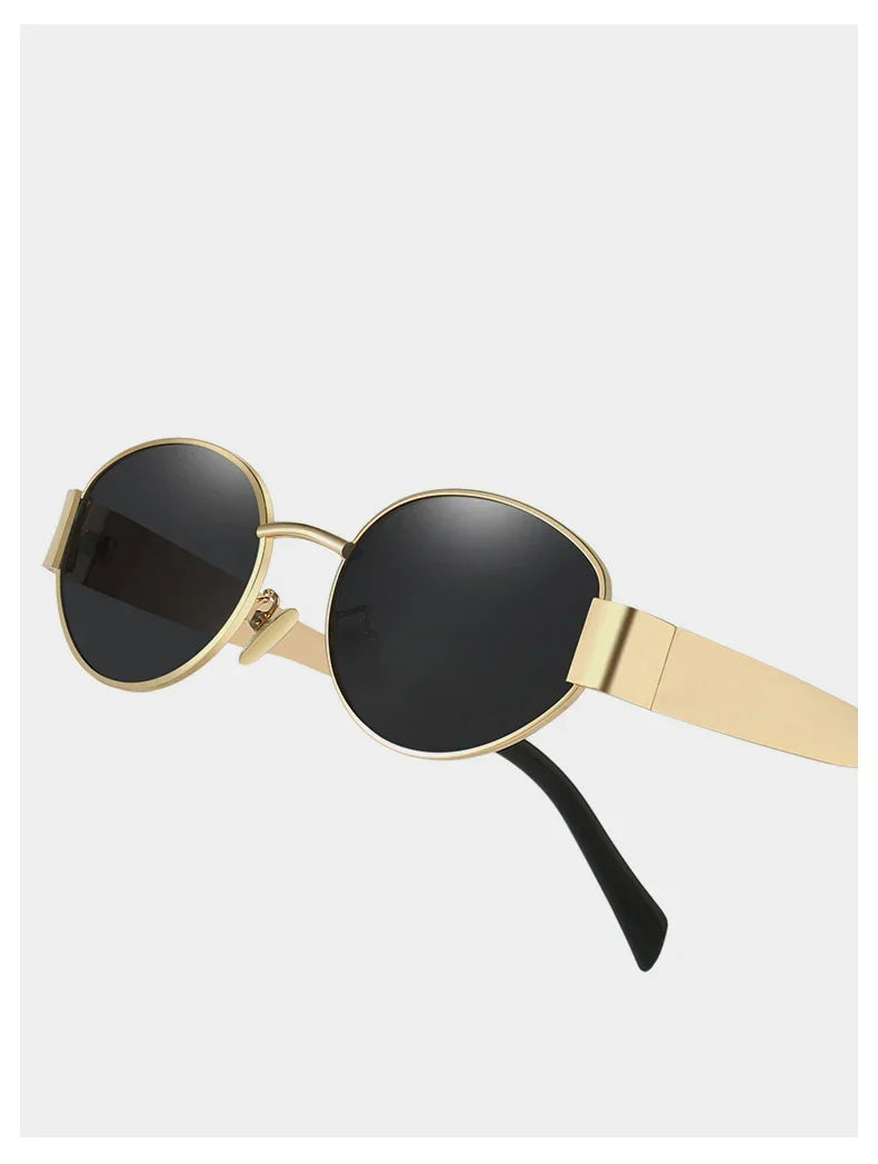 UV400 Sun Glasses Alloy Oval Eyewear - Piña Colada