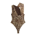 Print Mesh Bodysuit - Piña Colada