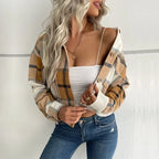 Jacket Long Sleeve Plaid - Piña Colada