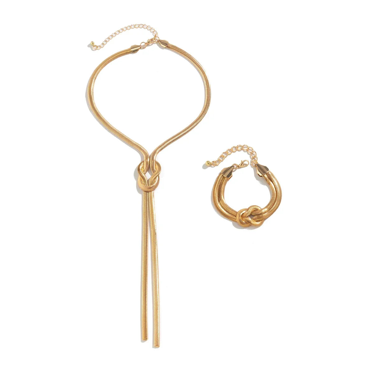2Pcs/Set Long Snake Twisted Chain - Piña Colada
