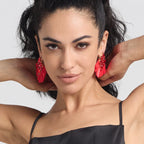 Handmade Multicolored Drop Earrings - Piña Colada