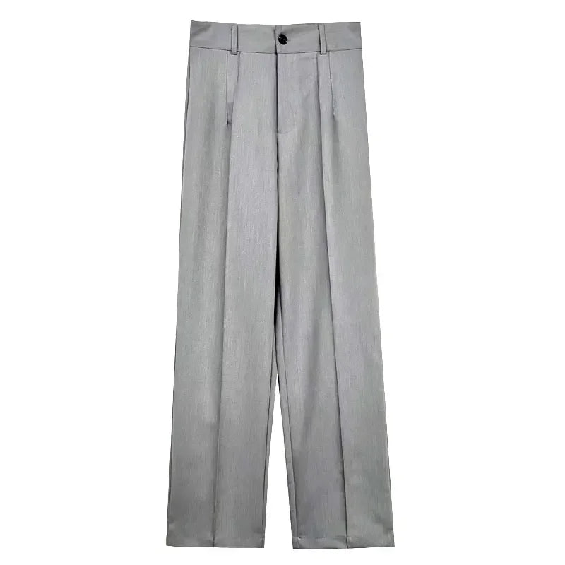 Office Wear Straight Pants - Piña Colada