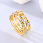 925 Sterling Ring Gold - Piña Colada
