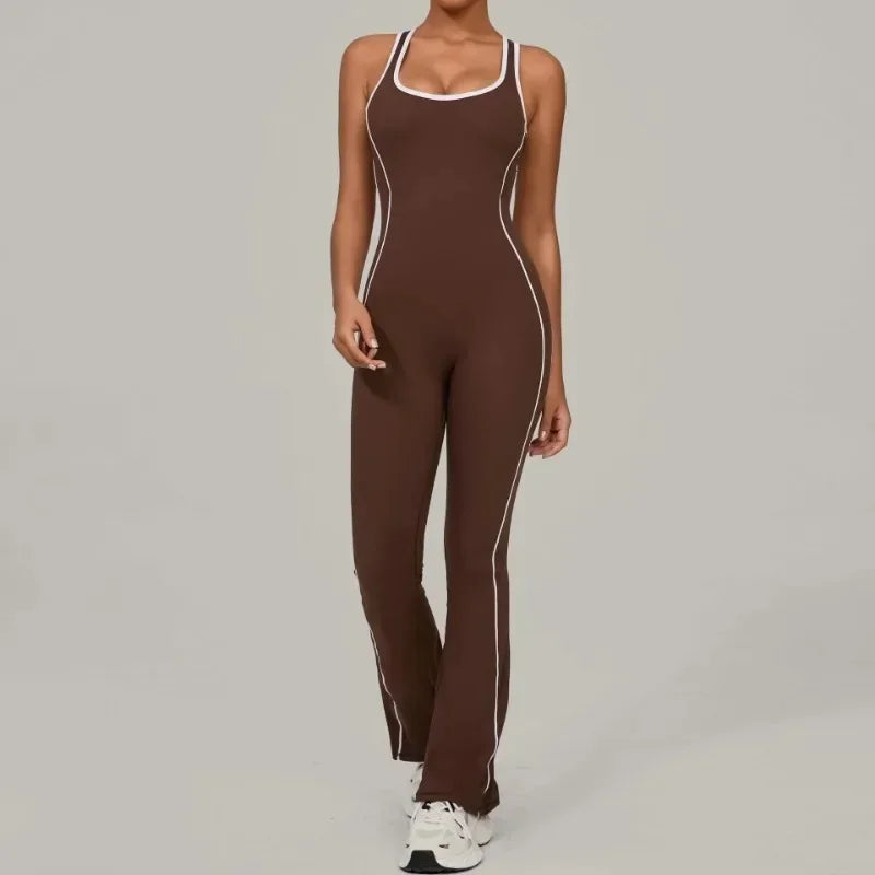 Seamless Sleeveless Sports Top for Women – Quick-Dry, Breathable, 4-Way Stretch - Piña Colada