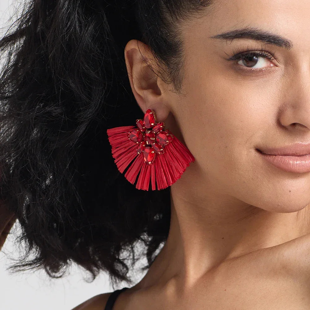Handmade Multicolored Drop Earrings - Piña Colada