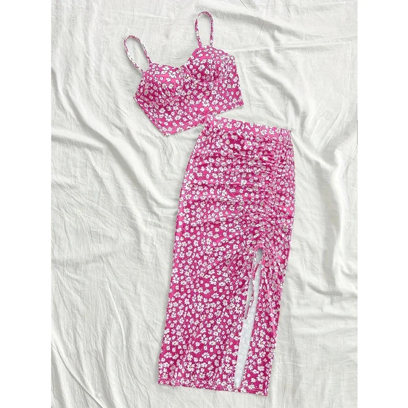 Set Summer Print Skirt