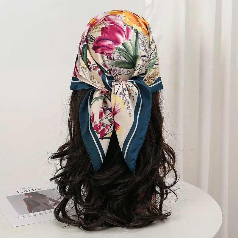 Bohemian Silk Scarf - Piña Colada