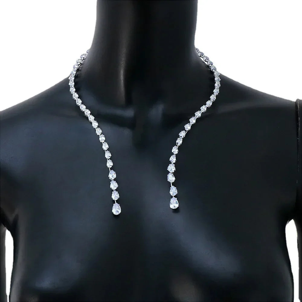 Zircon Water Drop Collar - Piña Colada