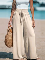 Wide Leg Loose Pants - Piña Colada