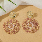 Boho Ethnic Irregular Flower Seed Beads - Piña Colada