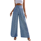 Floral high-waisted pants - Piña Colada