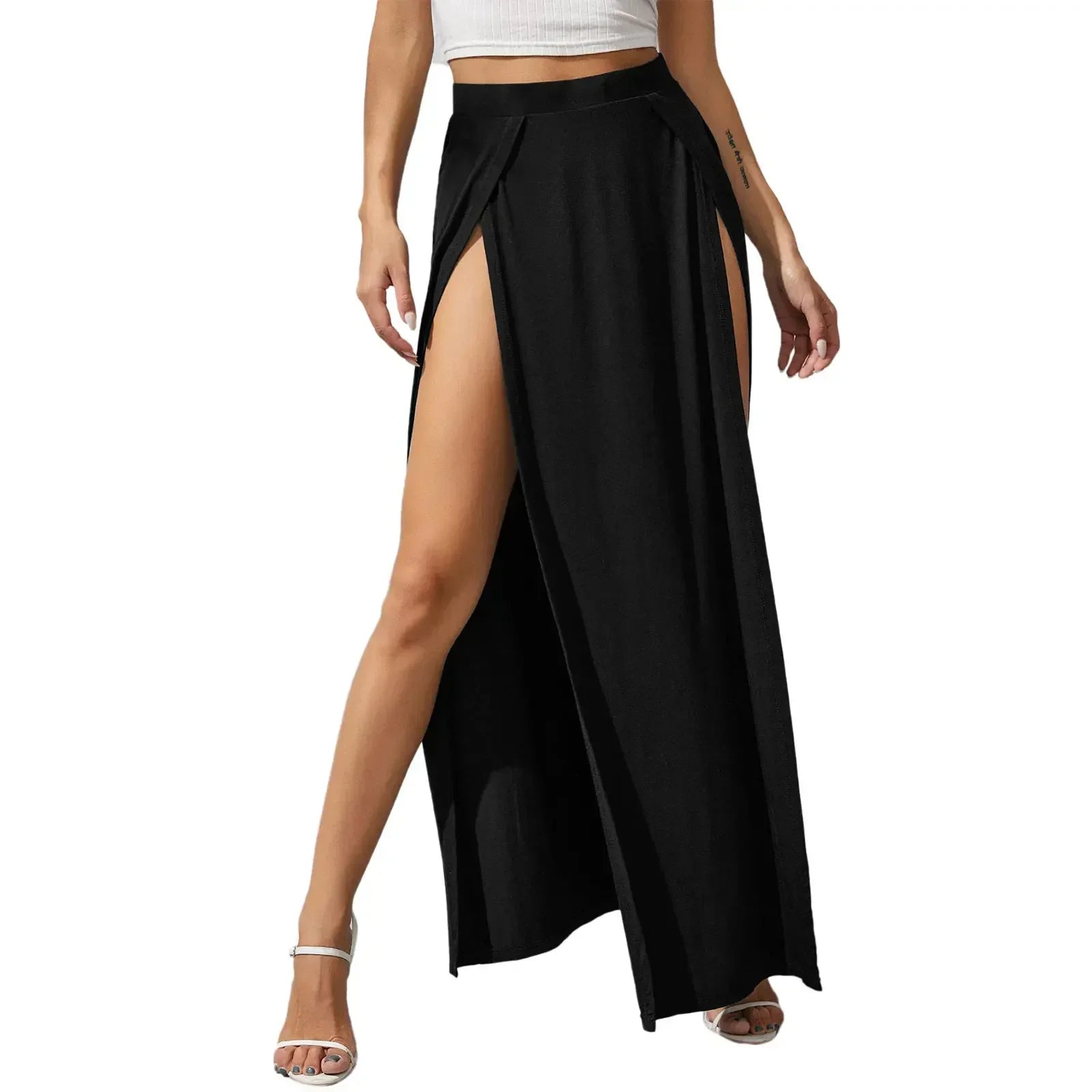 Elastic High Waist Skirts - Piña Colada