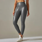 High-Waist Seamless Knee-Length Leggings - Piña Colada