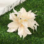 Orchid Flowers Hair Clips - Piña Colada