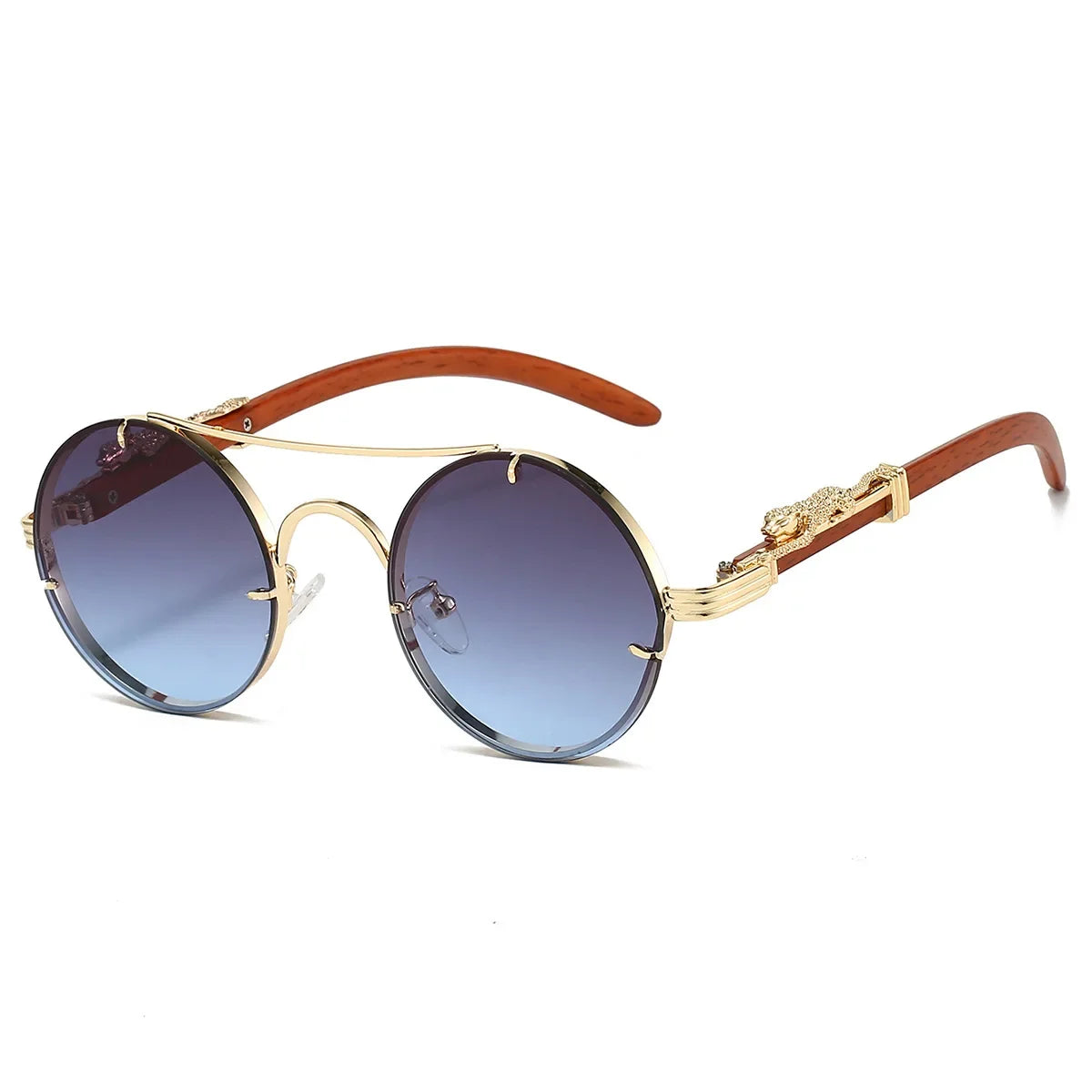 Vintage Round Sunglasses - Piña Colada