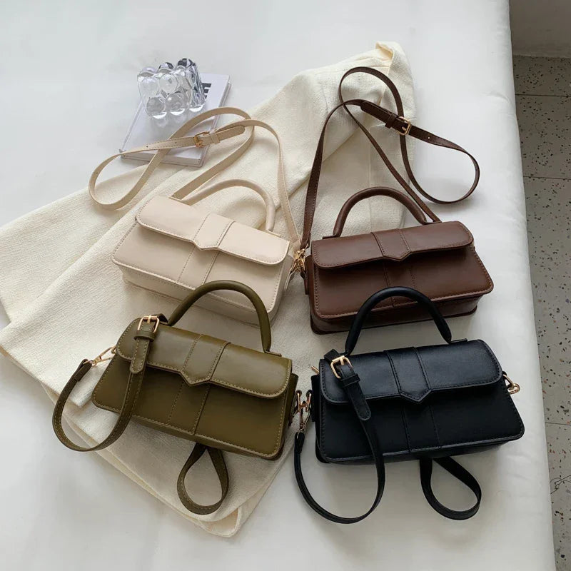 Leather Shoulder Bag - Piña Colada