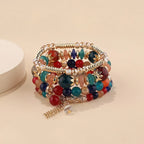 4Pcs New Tassel Charm Beads Bracelet - Piña Colada