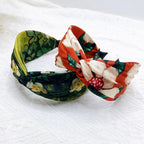 Hairband Wide Side Cross Knot Turban - Piña Colada