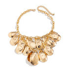 SClassic Gold Color Sequin Long Tassel Necklace - Piña Colada