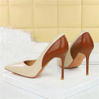 Pointed Toe Pumps Thin Heels - Piña Colada