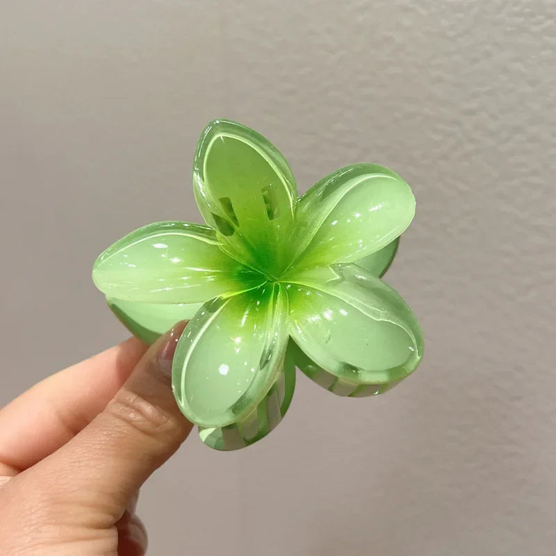 Gradient Hair Clips Women Flower - Piña Colada