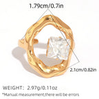 Cubic Zirconia Ring - Piña Colada