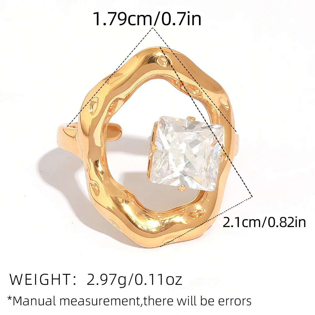 Cubic Zirconia Ring - Piña Colada