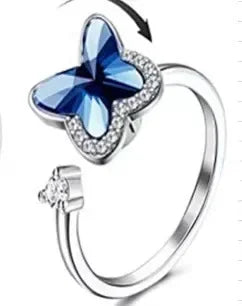 Spinner Ring Crystal Flower - Piña Colada