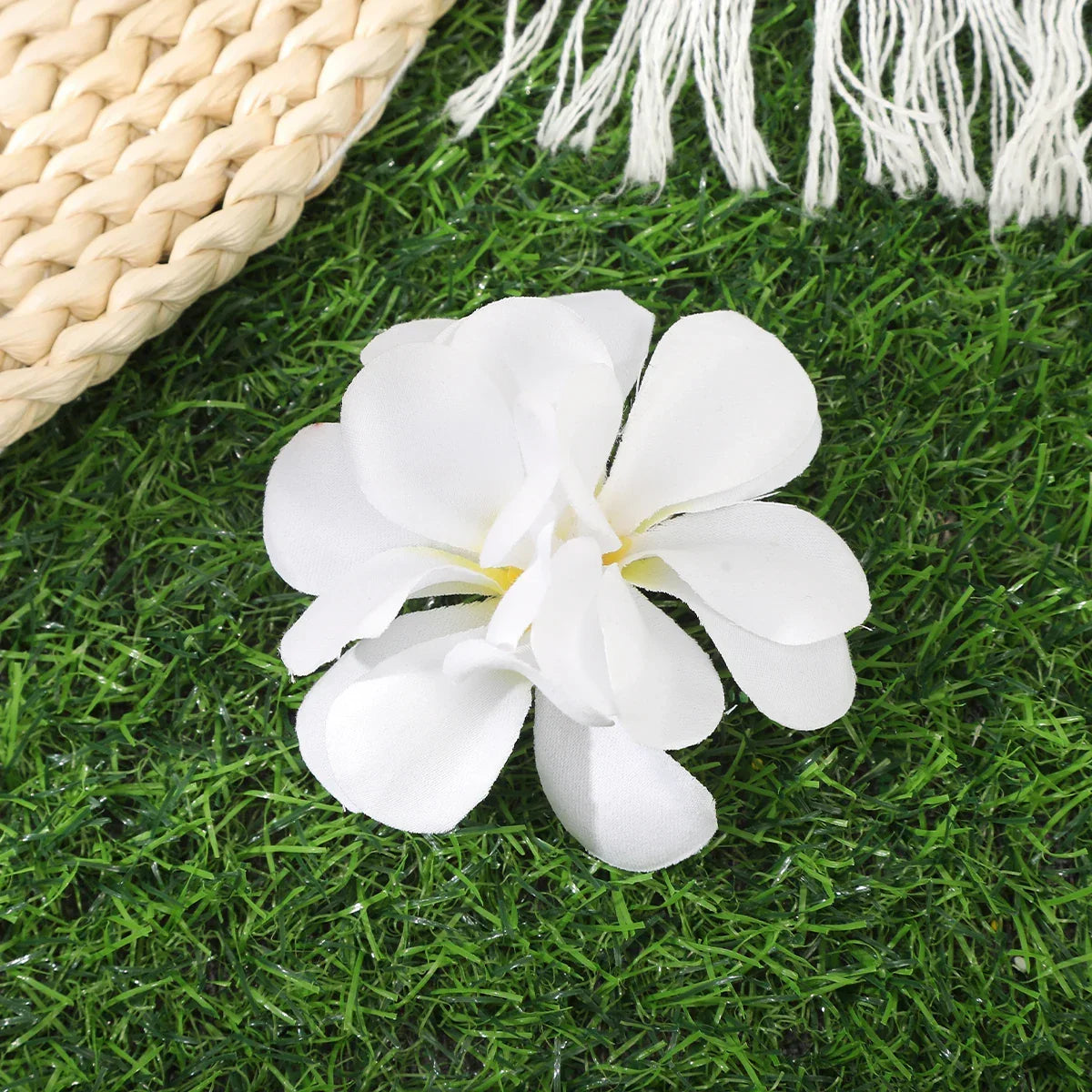 Orchid Flowers Hair Clips - Piña Colada
