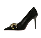 Thin High Heels Shallow Pointed - Piña Colada