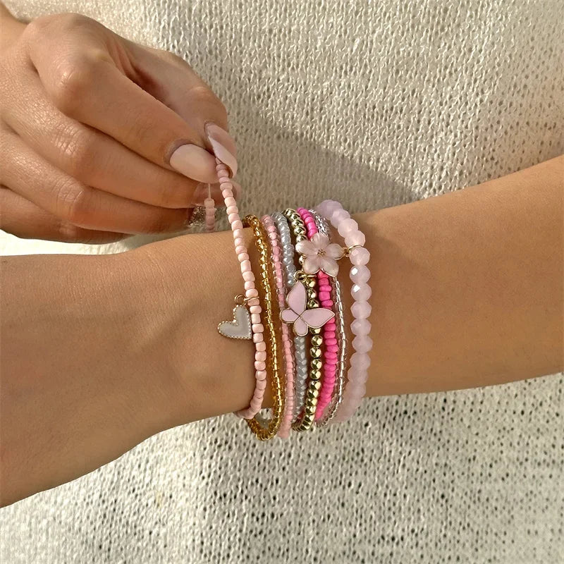 9pcs/set Bohemian Bracelet - Piña Colada