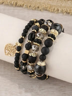 Boho Acrylic Beads Bracelet Set - Piña Colada