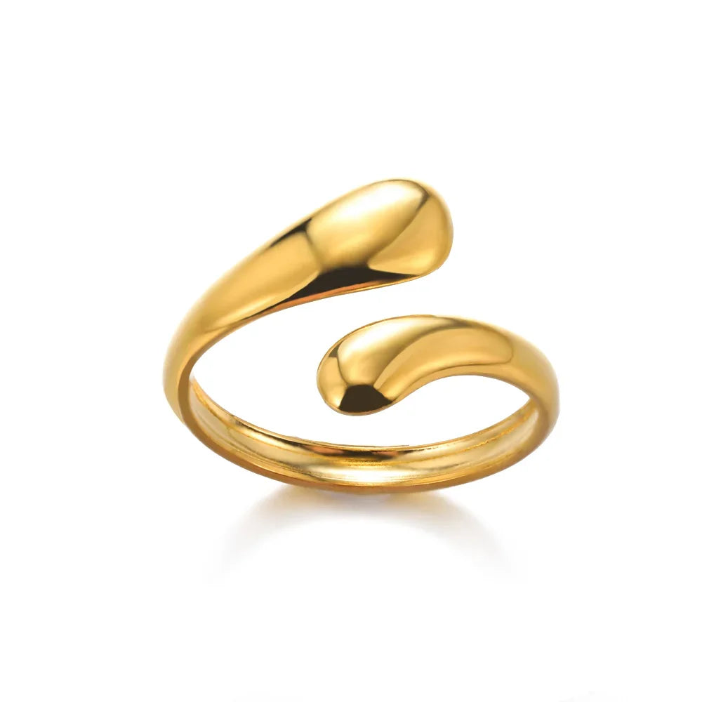 Stainless Steel Rings for Women Gold - Piña Colada