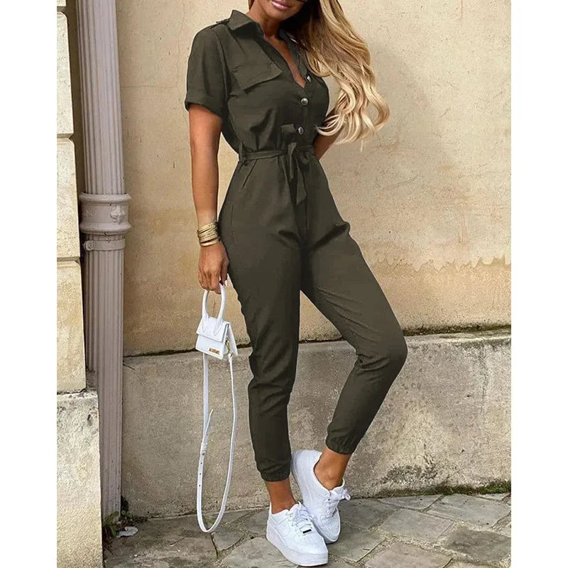 Monochrome Jumpsuit - Piña Colada