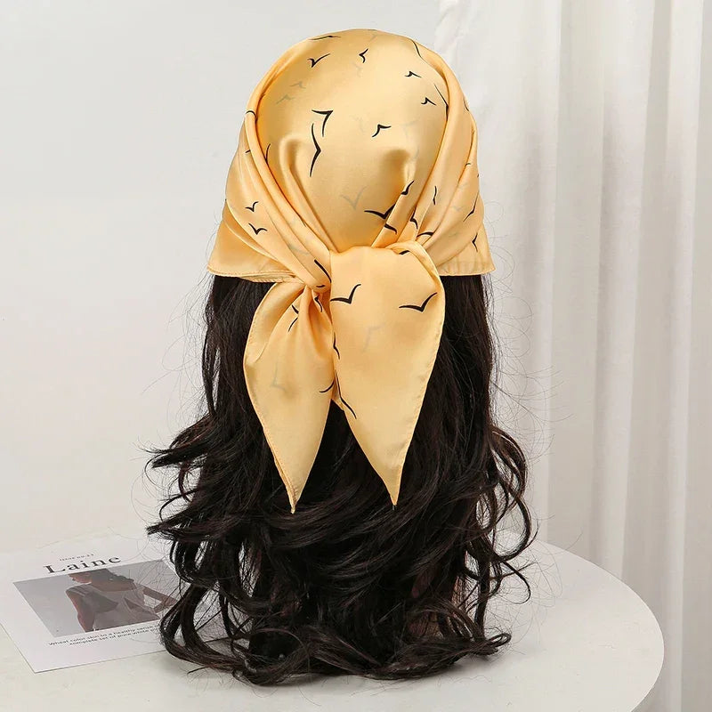 Bohemian Silk Scarf - Piña Colada