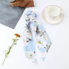 Satin Scrunchie Scarf - Piña Colada