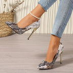 Pointed Toe Women's Single Slip-on Stiletto - Piña Colada