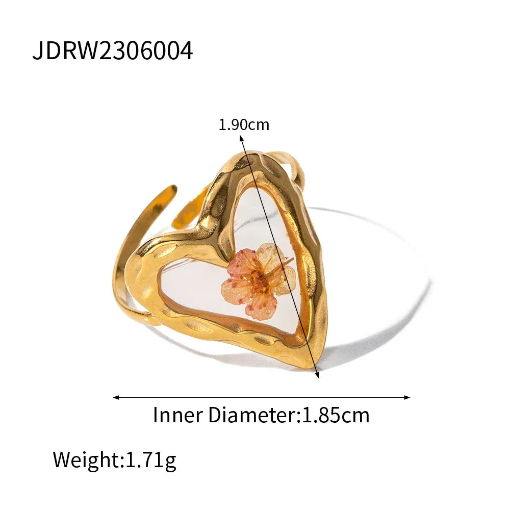 18k Gold Plated Minimalist Ring - Piña Colada