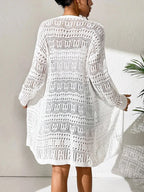 Knitted Cardigan Loose Fitting - Piña Colada