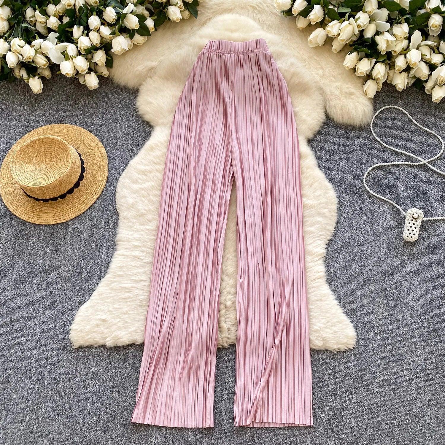 Summer Casual Pants Women High Waist - Piña Colada