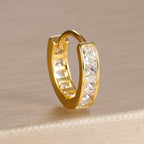 Stainless Steel Round Circle Earrings for Women - Piña Colada