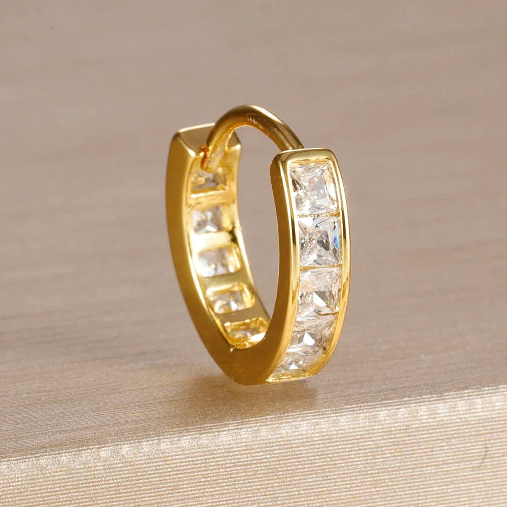Stainless Steel Round Circle Earrings for Women - Piña Colada