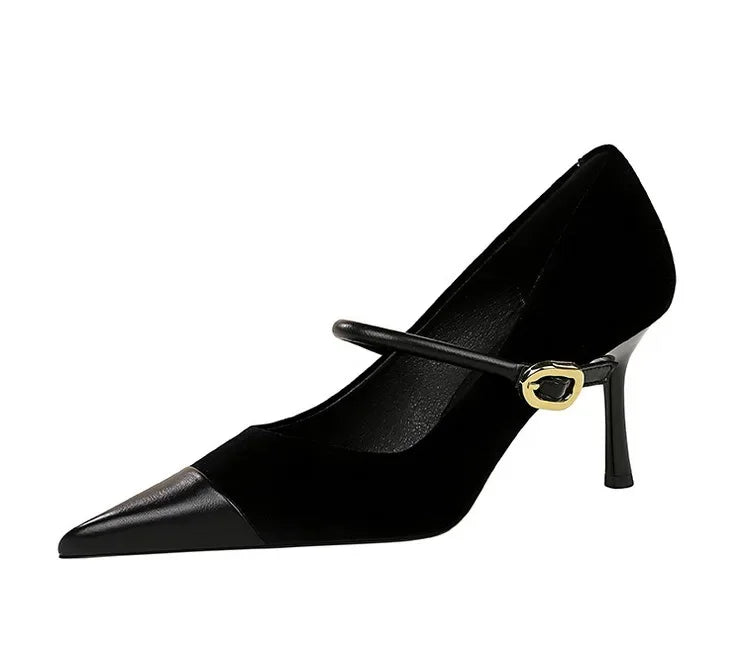 Pumps Pointed High Heels Stilettos - Piña Colada