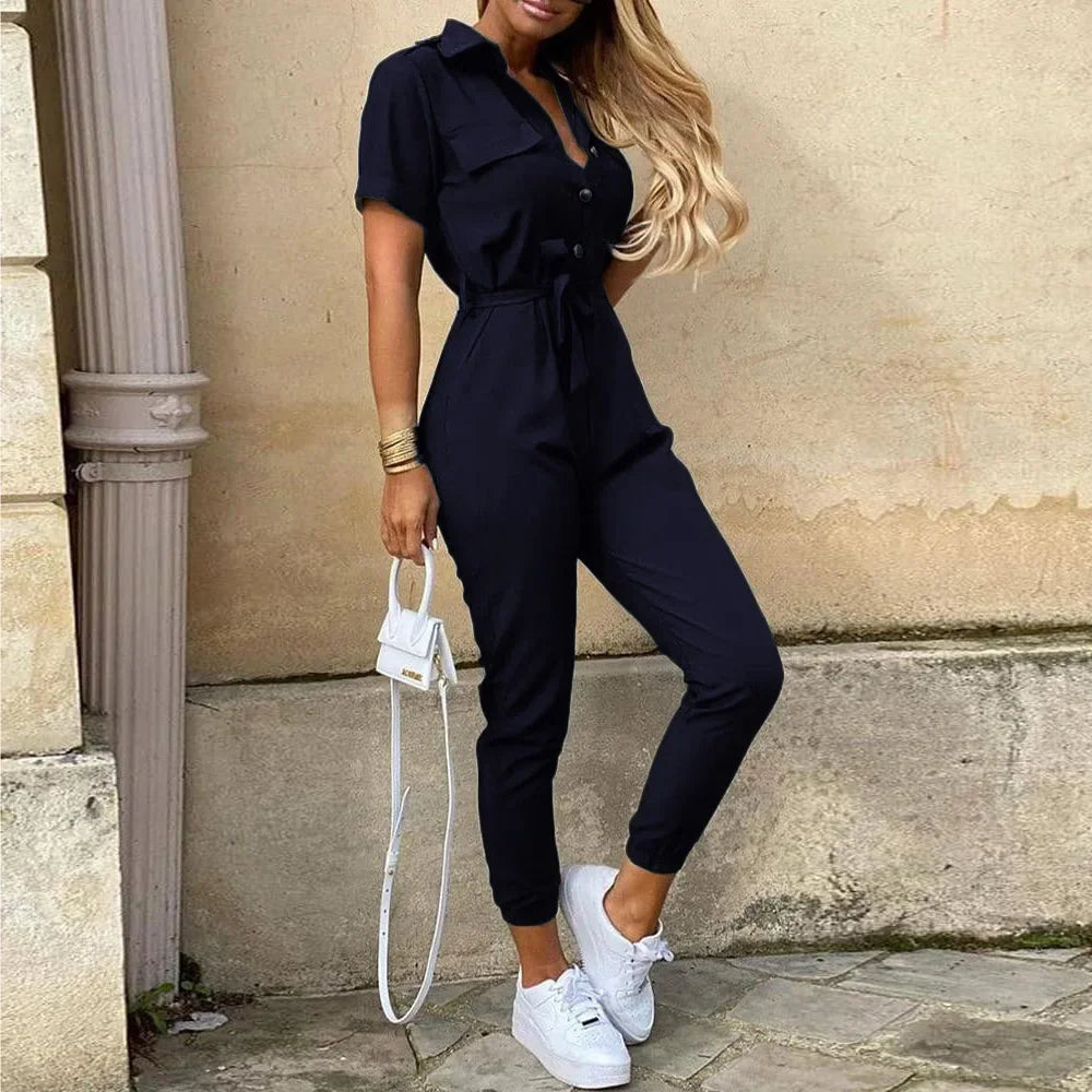Monochrome Jumpsuit - Piña Colada