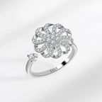 Spinner Ring Crystal Flower - Piña Colada