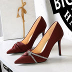High Heels Rhinestone Bow - Piña Colada