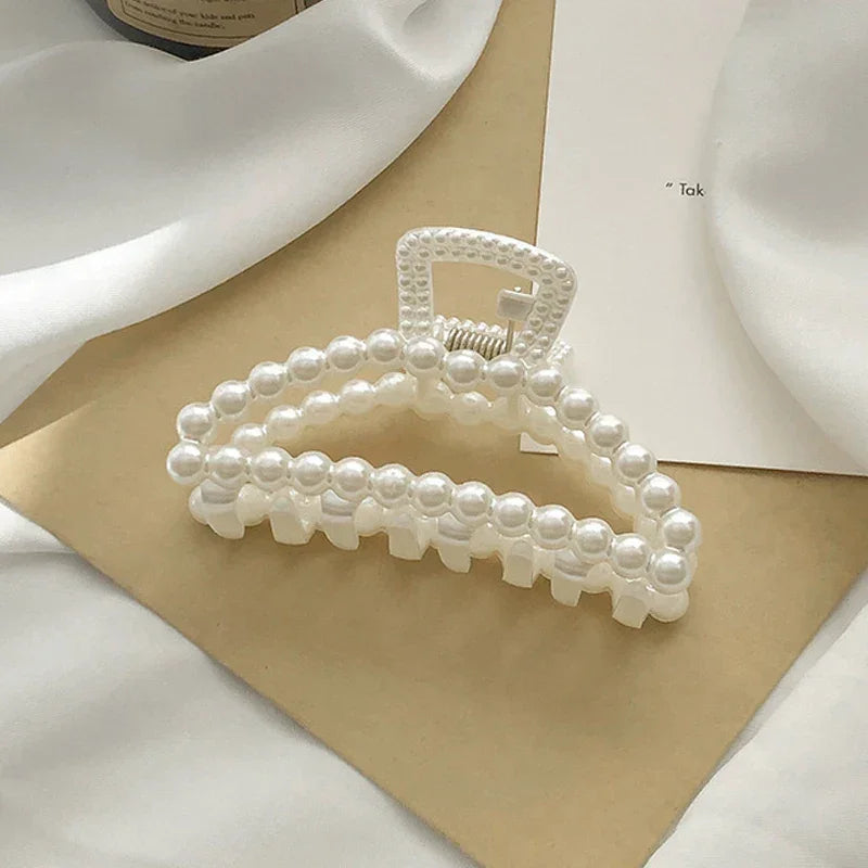 Metal Geometric Hair Claws - Piña Colada