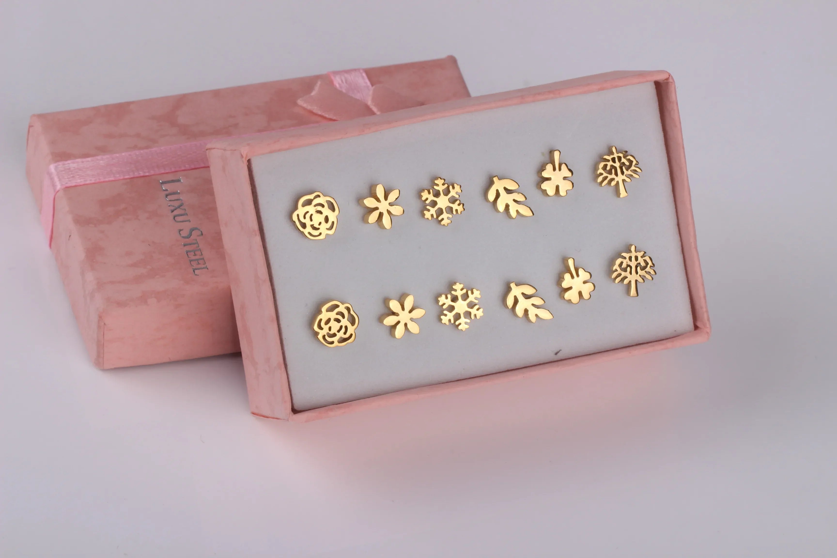 FLowers 6Pairs Earring - Piña Colada